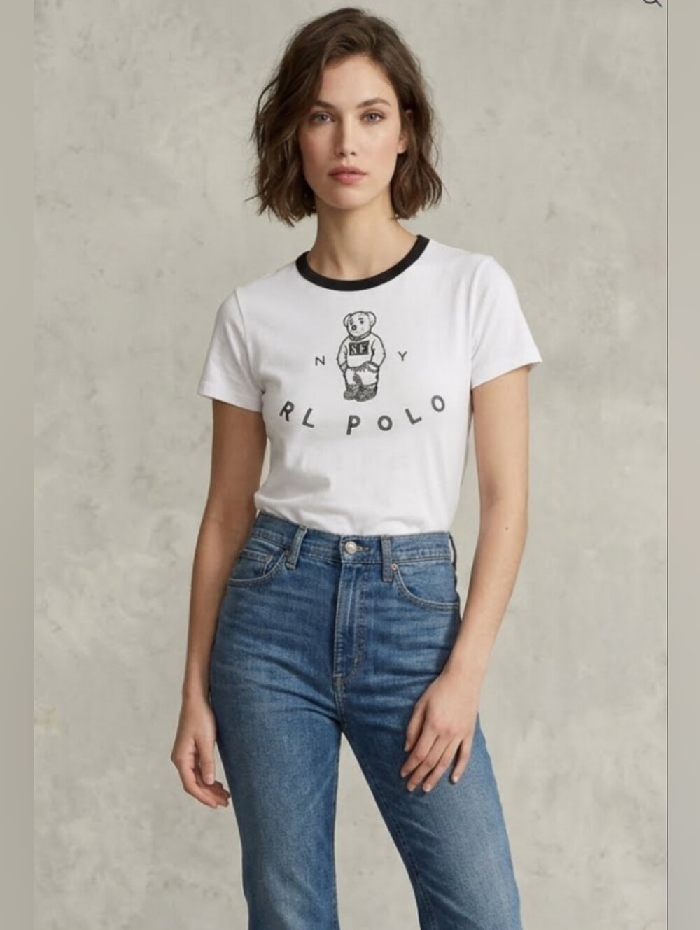 Polo Bear Jersey Tee Woman's (M)